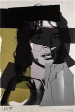 ANDY WARHOL Surrealism Art Poster or Rolled Canvas Print "MICK JAGGER" V3