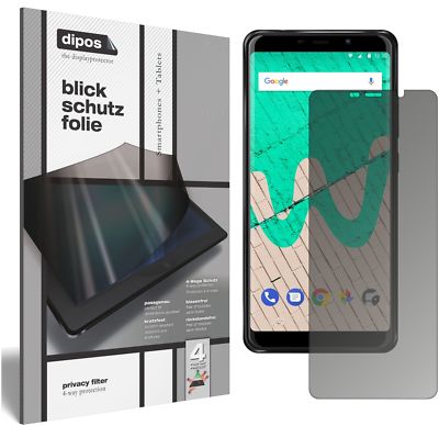 Schutzfolie für Wiko View Max Blickschutzfolie matt Folie Display Schutz dipos