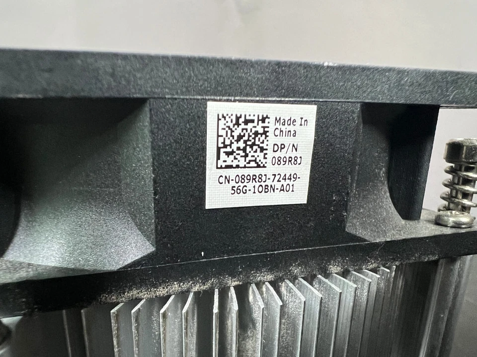 Dell Optiplex CPU Heatsink Fan Assembly 089R8J - Image 2 of 4