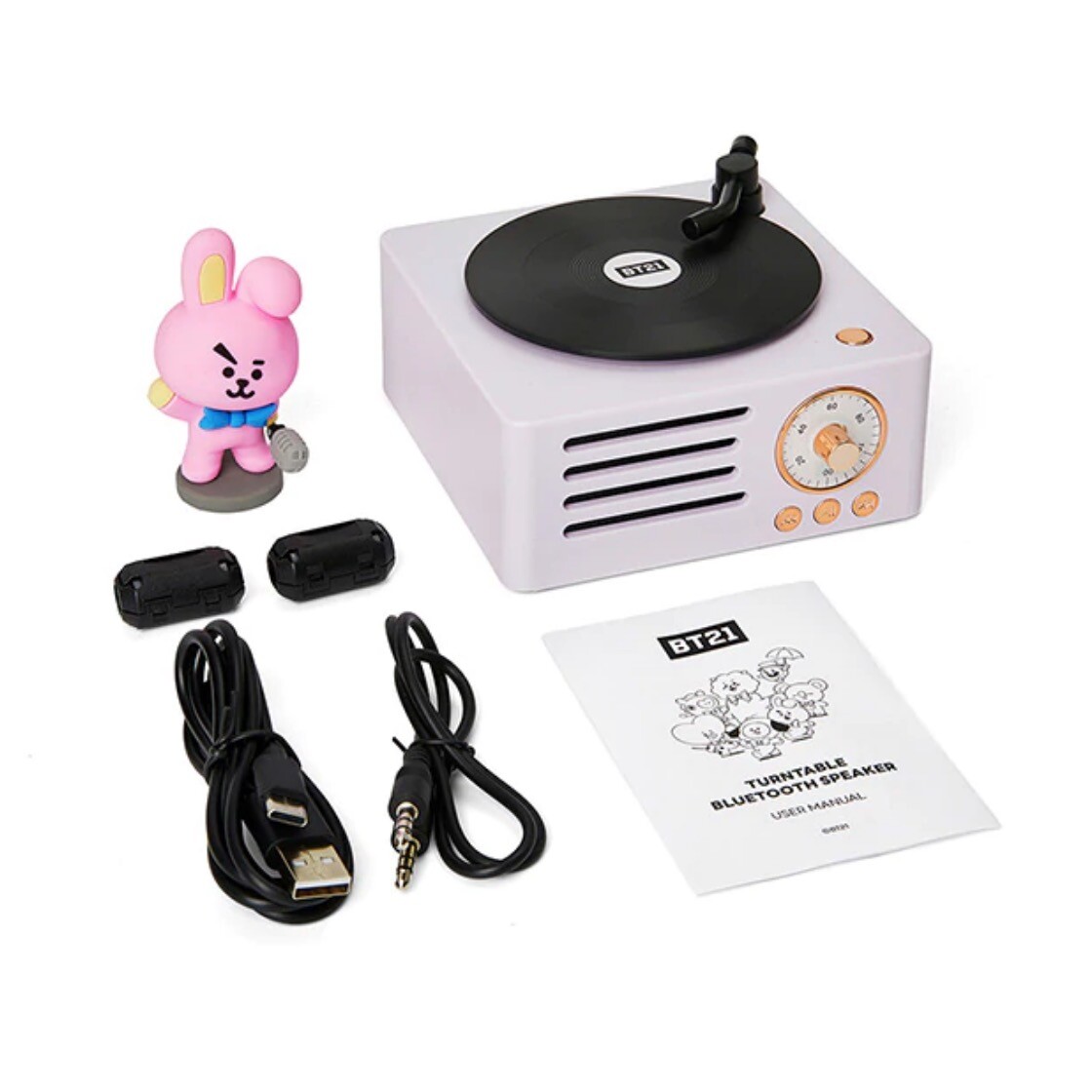 BTS BT21 Cooky TURNTABLE BLUETOOTH SPEAKER Xmas Gift Home decor | eBay