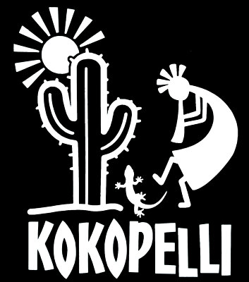Kokopelli Cactus Desert Graphic Vinyl Decal Car Window Tumbler Laptop  Tablet