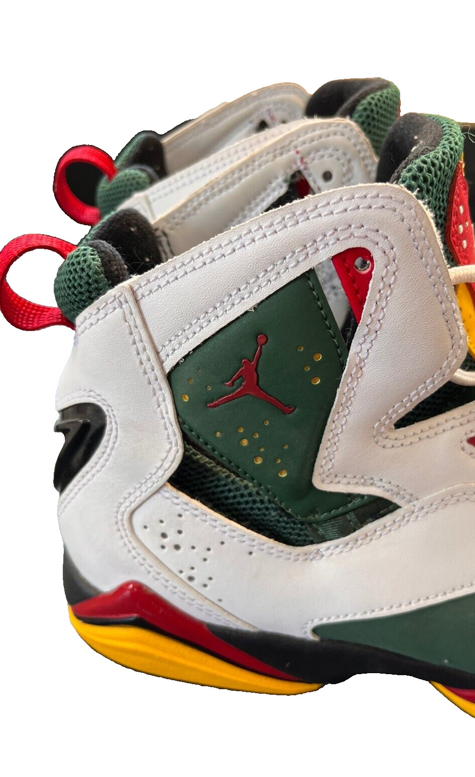 jordan true flight white green red