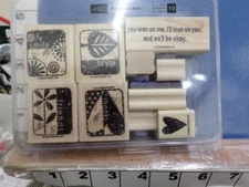 Stampin Up! Simply the Best smile friends thanks   RUBBER STAMP 34K