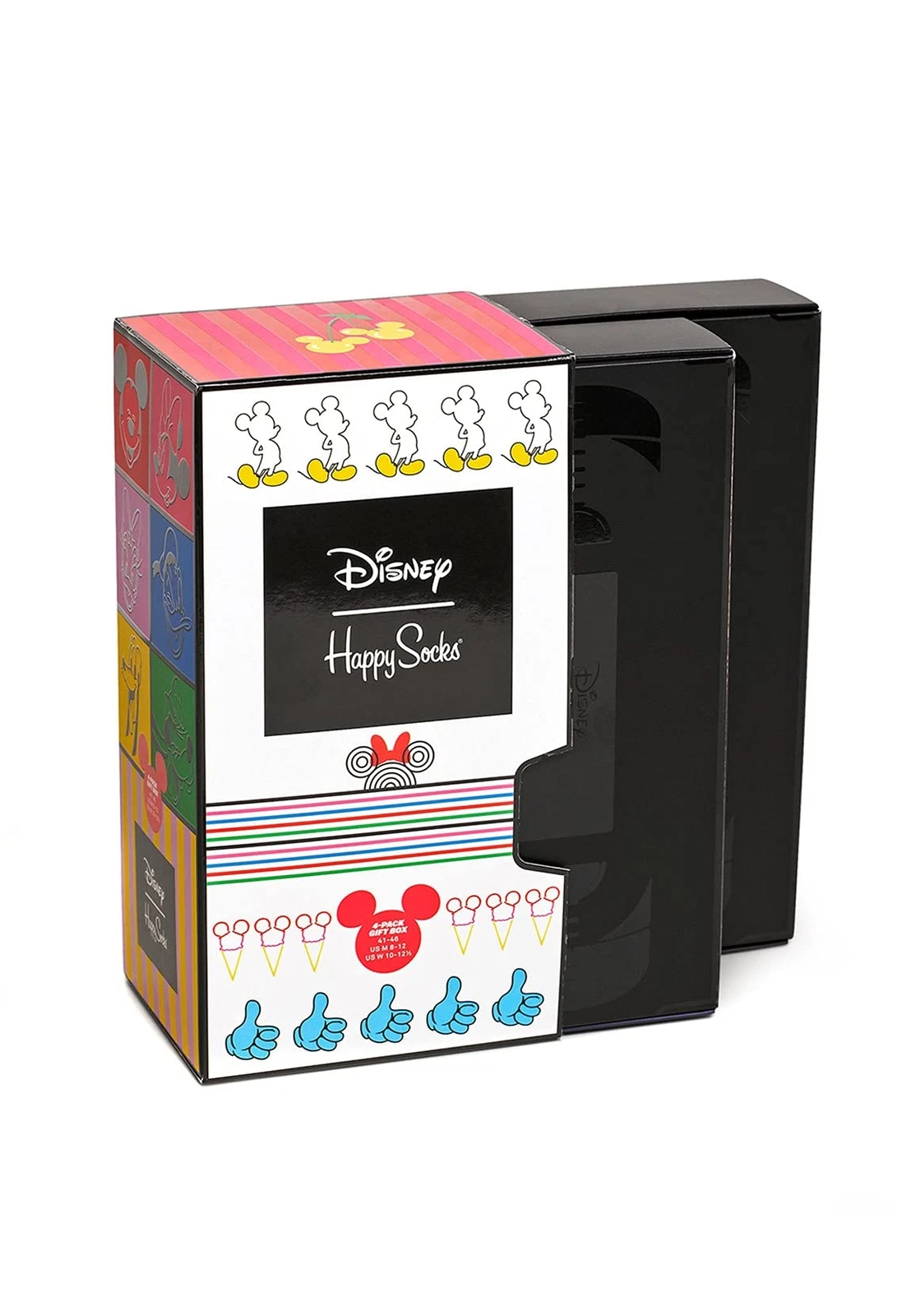Happy Socks Gift Set Ankle Socks, Disney-Caja de Regalo (4 Unidades), 36-40 (Pac