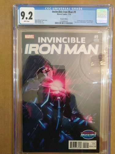 INVINCIBLE IRON MAN #9 CGC 9.2 HORSEMEN OF APOCALYPSE VARIANT RIRI WILLIAMS CBG