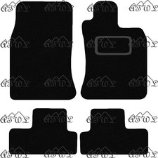 Se adapta a los tapetes de coche alfombra negra a medida mini r50 y r53 2001 a 2006 (4 piezas)
