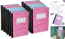Wide Ruled Composition Notebook, Wide Ruled Notebooks Wide Ruled 12 Pack