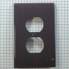 Leviton Brown Receptacle 1-Gang Midway Unbreakable Wallplate Cover (Set of 2)