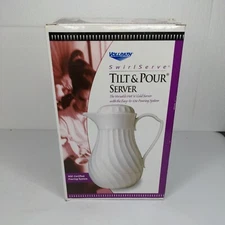 Swirlserve Hot N Cold Tilt & Pour Coffee Server 42oz Black By Vollrath