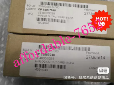 NEW Emerson VE4005S2B1 Analog Output Module FedEx or DHL or UPS