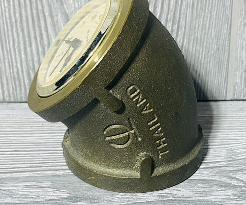 Oldtimer Smith Cooper ? Temperguss? Werbeuhr 2" Zoll 45 Grad Winkel - Bild 4 von 9