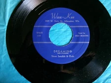 Steve Swedish jazz 45 Song Of The Milwaukee Braves .Dreaming - Wau Kee-NM