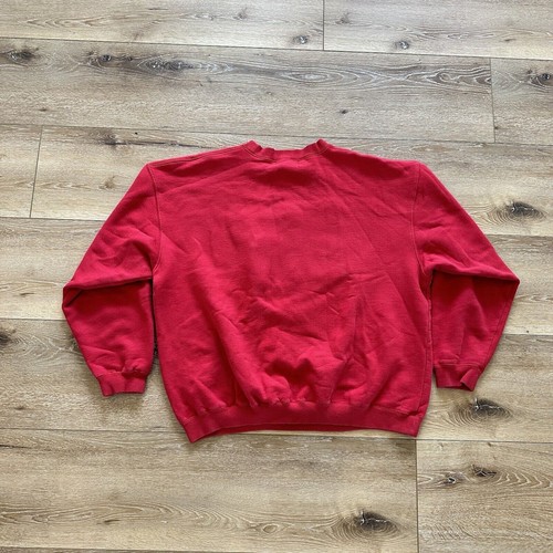 Vintage Looney Tunes Sweater Mens XL Bugs Bunny Crewneck 90s Red Fleece - Picture 2 of 7