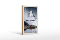 Holzschild Reise 12X18 Cm Matterhorn Schweiz Wanderung Berg Schild