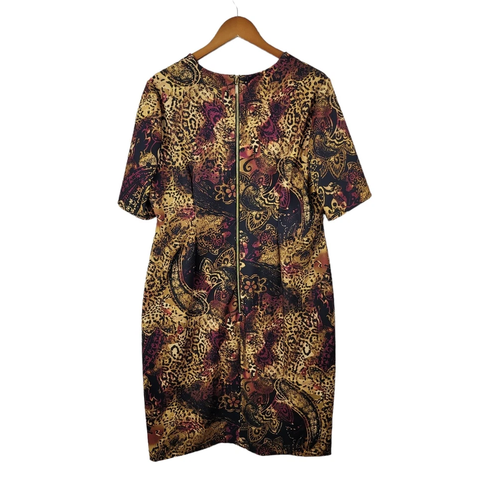 Vestido Jones Studio Talla Grande 1X Funda Profesional Estampado Animal Evento Foto 4 de 4