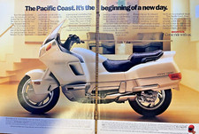 1989 Vintage Magazine Advertisement Honda Pacific Coast Motorcycle