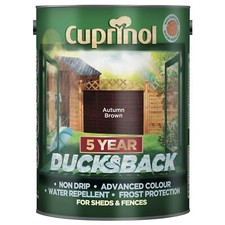 Cuprinol Ducksback Paint 5L Non Drip Waterproof for Garden Fence and Shed Wood
