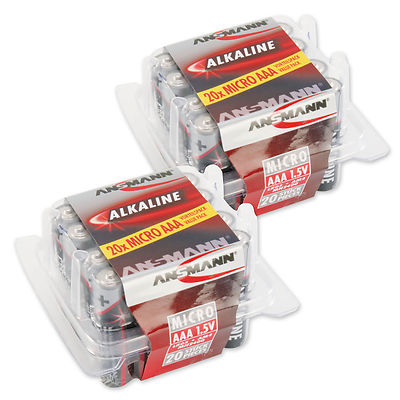ANSMANN RED Alkaline battery (1.5V) AAA LR03 - 2x 20pcs. box