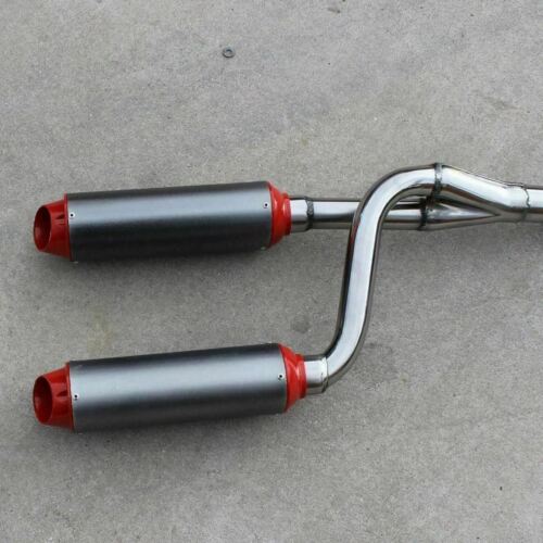 BIGBORE TWIN Exhaust Pipe Mufflers 125cc 140 150cc 160cc PIT PRO TRAIL DIRT BIKE - Picture 8 of 10