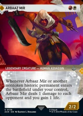 x4 Arbaaz Mir - Foil - Showcase U MTG Universes Beyond: Assassin's Creed M/NM, E