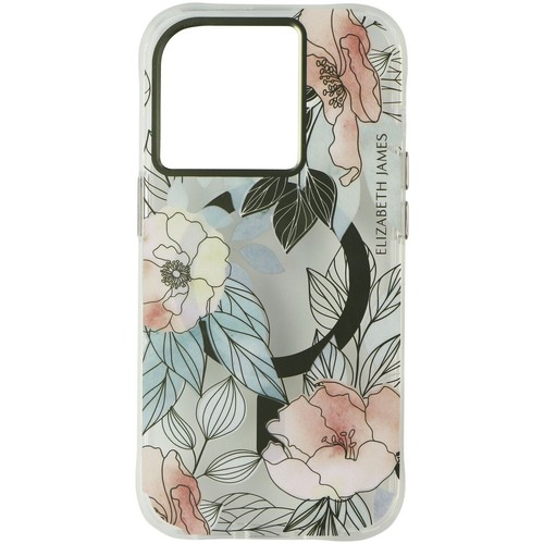 Elizabeth James Étui pour Magsafe pour IPHONE 14 Pro - Fleurs En Bordeaux - Photo 2 sur 3