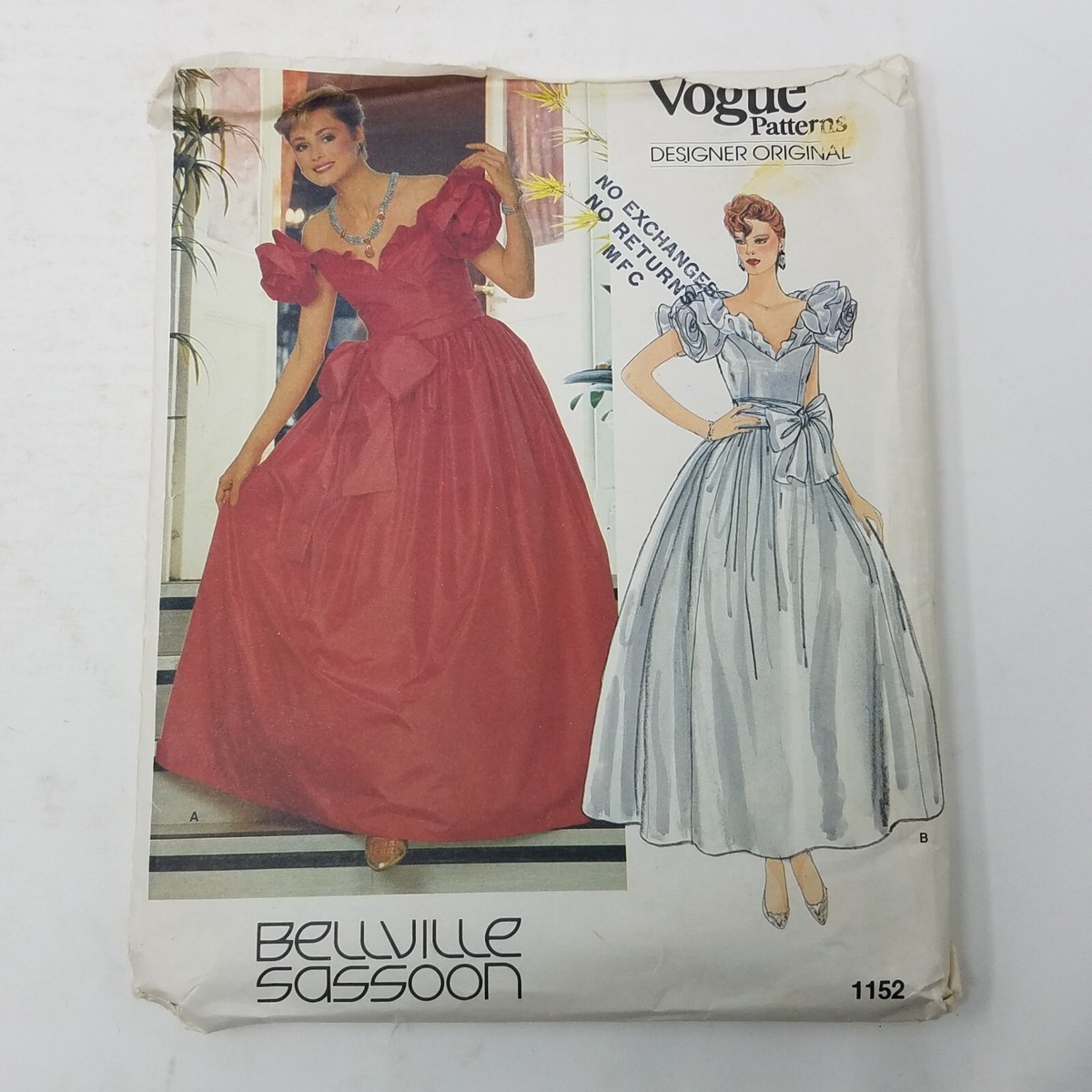 80s prom dress sewing pattern 80s Ruffled Wedding Gown Prom Southern Bell Prom Dress Bridesmaid Vintage Sewing Pattern Simplicity 7258 B34