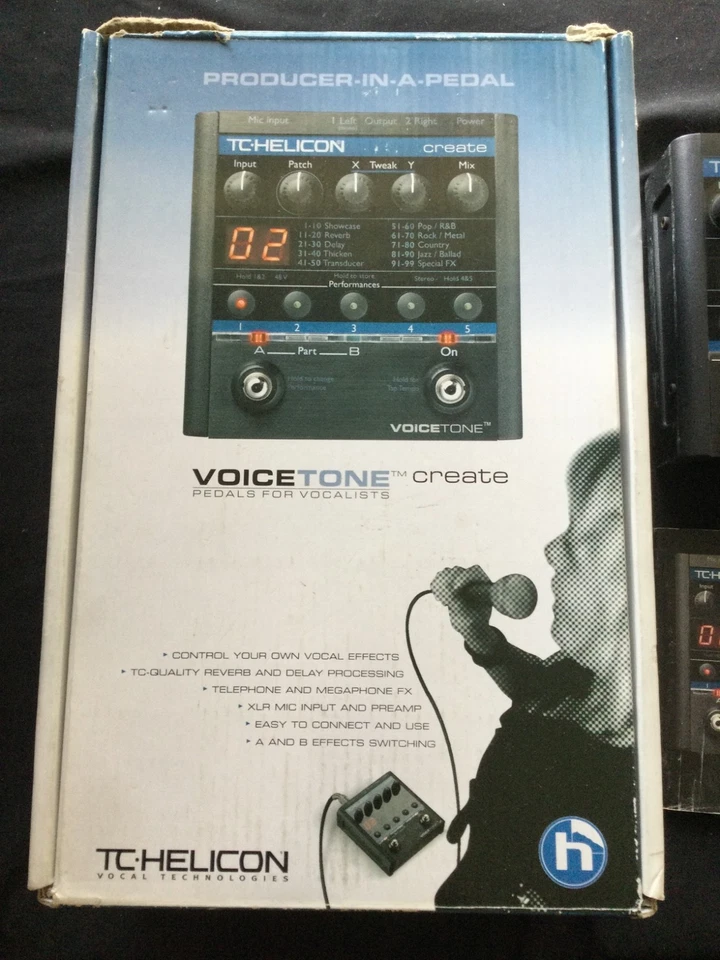 Pedal efecto TC HELICON VOICETONE CREATE para vocalistas Foto 2 de 4