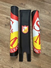 S M BMX BIKE SHIELD PAD SET RACING RETRO BICYCLE FIT CULT SE ODYSSEY HOLMES