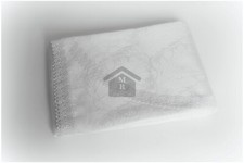 COPRILETTO MATELASSE E PIZZO MACRAME' BIANCO