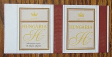 HUNGARIA CIGARETTES EMPTY TOBACCO MATCHBOX COVER FROM HUNGARY -E24