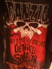 DANZIG/ VERY RARE TOUR Shirt  only 9 Shows   SALE 2 DAYS.