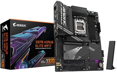 Gigabyte X870 AORUS Elite WIFI7 AMD AM5 LGA 1718 Motherboard New!!!