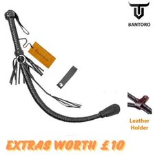 2,5 piedi Nagayka cosacco russo fatto a mano originale vera pelle Nagaika Kamch