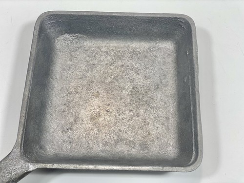 SELTENE Vintage Griswold Logo 4" Aluminium Griswold Quadratische Eierpfanne Bratpfanne #53 - Bild 5 von 13