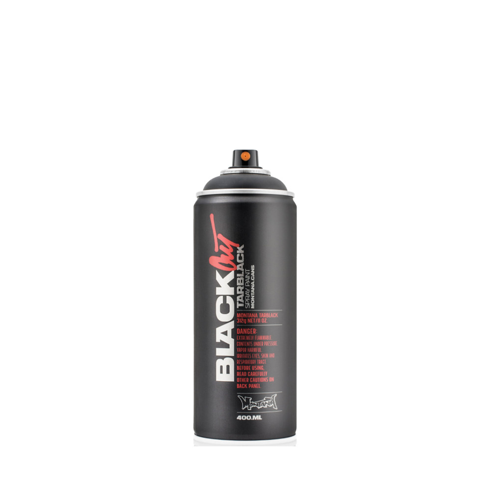 MONTANA CANS - Blackout Tar Black Spray Paint - Matt High Pressure - 400ml Can