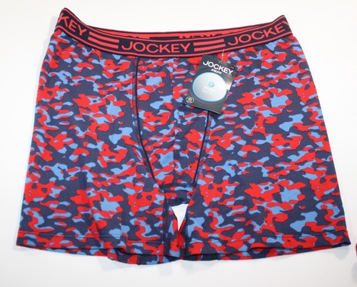 Nuevo 3 JOCKEY Athletic MAX MALLA CALZONCILLO BOXER 10703 AZUL MARINO ROJO CAMUFLAJE BLANCO GEO 2XL - Imagen 4 de 7