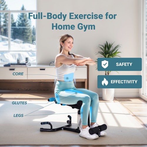 MERACH New Deep Squat Workout Machine Adjustable Glutes Trainer Exercise Fitness - Picture 3 of 9