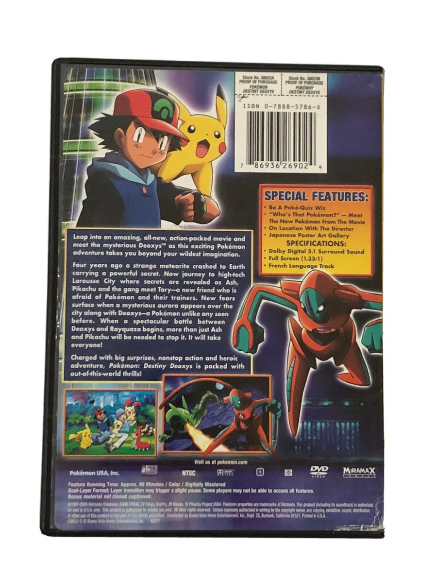 Pokemon Destiny Deoxys The Movie DVD | eBay