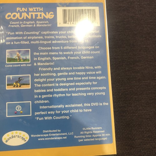 FUN WITH COUNTING English, Spanish, French, German & Mandarin 1-4 Yrs - DVD - Picture 4 of 4