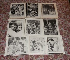 BOSTON CELTICS UPI/AP WIREPHOTO GROUP OF 18 BIRD, MCHALE, PARISH, 1988 - LOOK