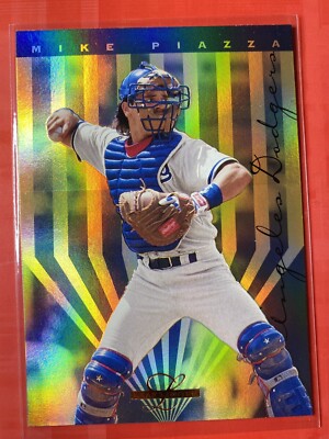 1995 Leaf Limited Gold Prism Foil Mike Piazza  #16 Baseball Card LA Dodgers