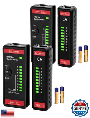 2-Set Network Tester,RJ45 Ethernet Tester,Aideepen Ethernet Teste Tool for FT
