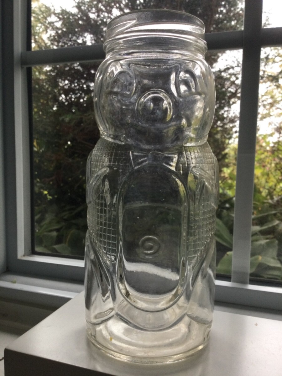 Vintage Canadian 24 Pig Shaped Jar by Dominion Glass