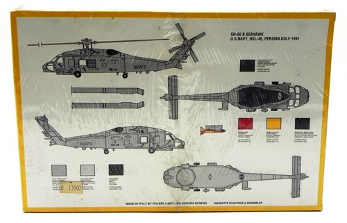 Italeri Seahawk SH-60 B US Navy Helicóptero N.011 Plástico Kit 1/72 Nuevo NRFB - Imagen 4 de 4