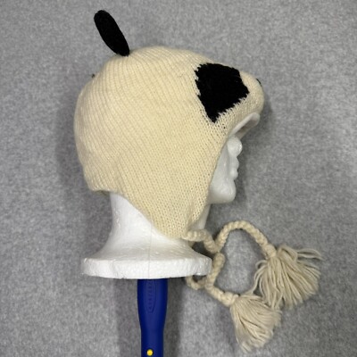 Winter Hat Nirvanna Designs Panda Hand Knit In Nepal Wool  display picture 3