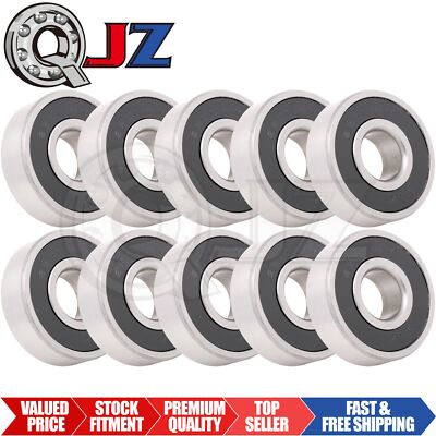 [Qty.10] 6201-4W Deep Groove Radial Ball Bearing [12mm ID x 32mm OD x 10mm W]