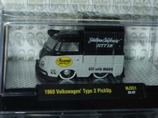 M2 Machines 1960 Vw Volkswagen Mooneyes Utility Pickup Truck -greyblack Mip