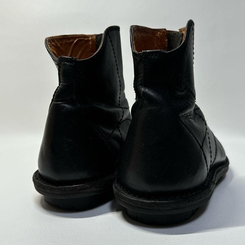 Trippen Front Zip Short Boots Leather Shoes Black Size 37 - Picture 3 of 11