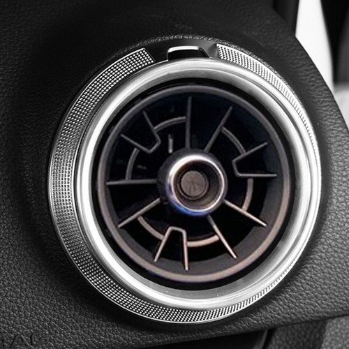 4x Lüftungsringe Aluminium Silber Außen Zierringe passend für Audi A3 S3 RS3 Q2 - Bild 3 von 8
