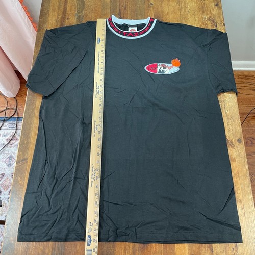 Vintage Looney Tunes Tasmanian Devil T Shirt Size Large Black Short Sleeve - 第 6/11 張圖片
